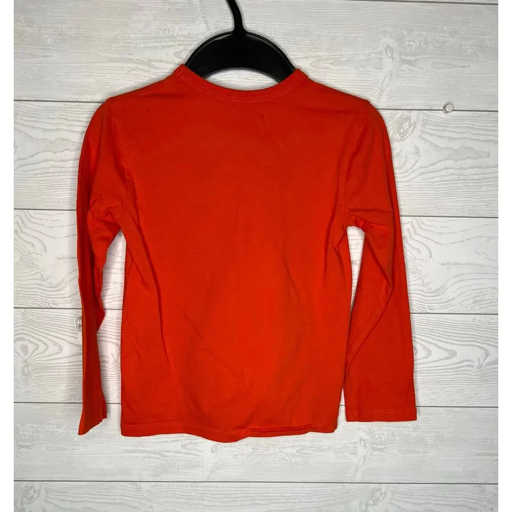 Children's Place orange Halloween long sleeve t-shirt Size small (5/6)